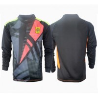 Maglia Calcio Spagna Portiere Seconda Divisa Europei 2024 Manica Lunga